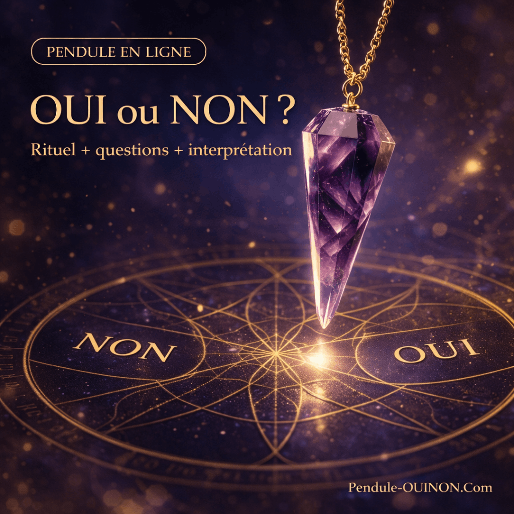 Pendule divinatoire en ligne gratuit